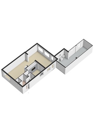 Plattegrond - Patchstraat 13, 6135 CX Sittard - Patchstraat 13 Sittard - Begane grond 3D.jpg